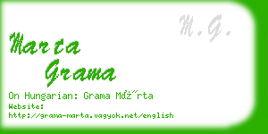 marta grama business card